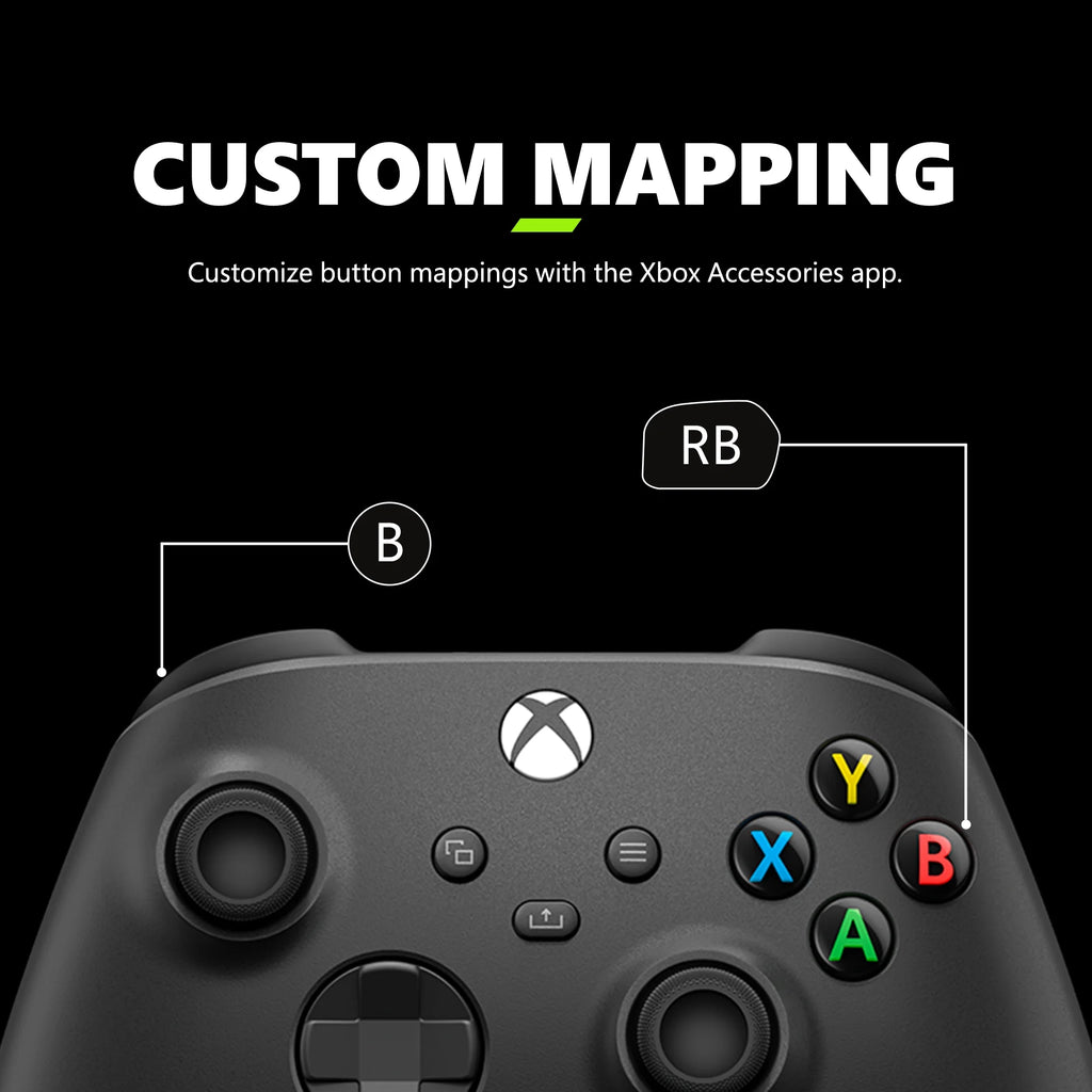 Wireless Controller – Carbon Black – for  Series X|S,  One, Pcs, Tvs, Mobile, and More