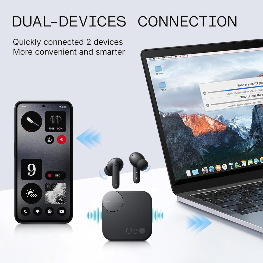 CMF Buds Pro 2 Wireless Earbuds with Smart Dial, 50Db Hybrid Noise Cancelling Earbuds Wireless Bluetooth 5.3, 11Mm Bass with LDAC, 6 Hi-Res Audio Mics, 43H Playtime, Fast Charging Case, Dark Grey