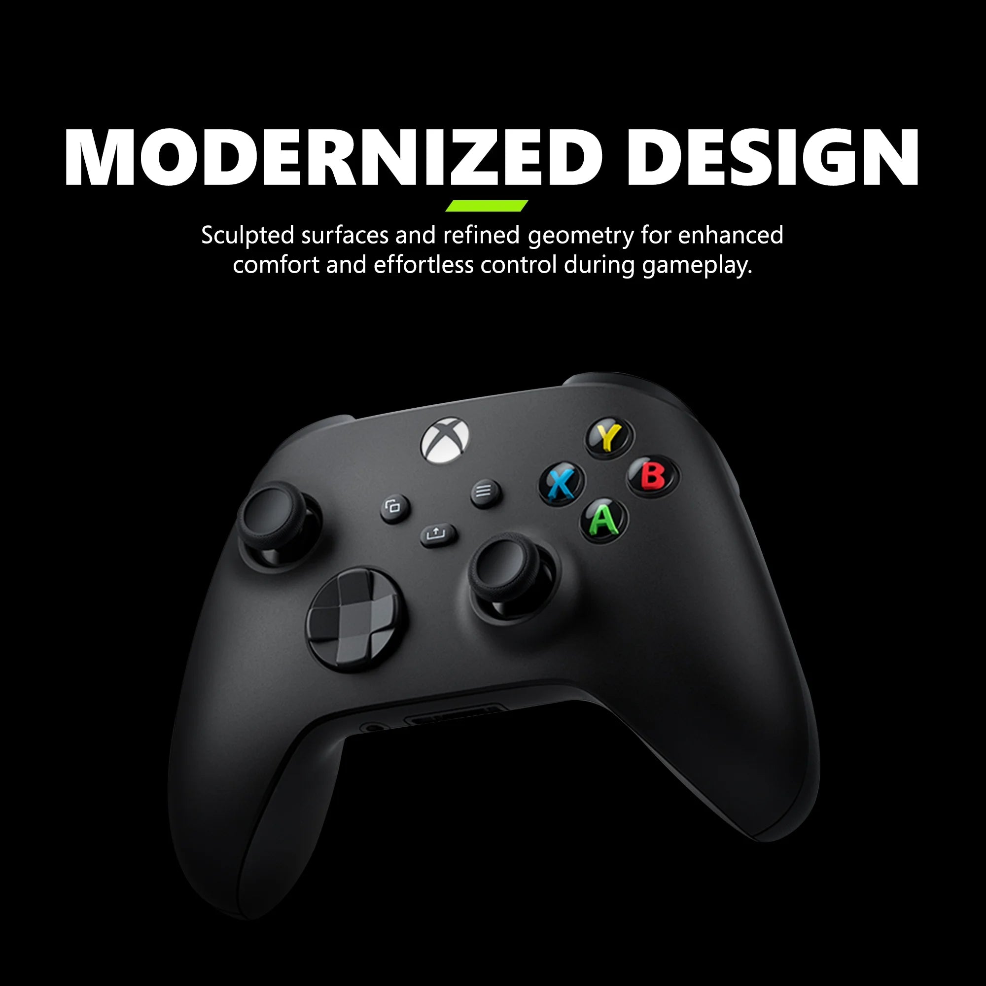 Wireless Controller – Carbon Black – for  Series X|S,  One, Pcs, Tvs, Mobile, and More