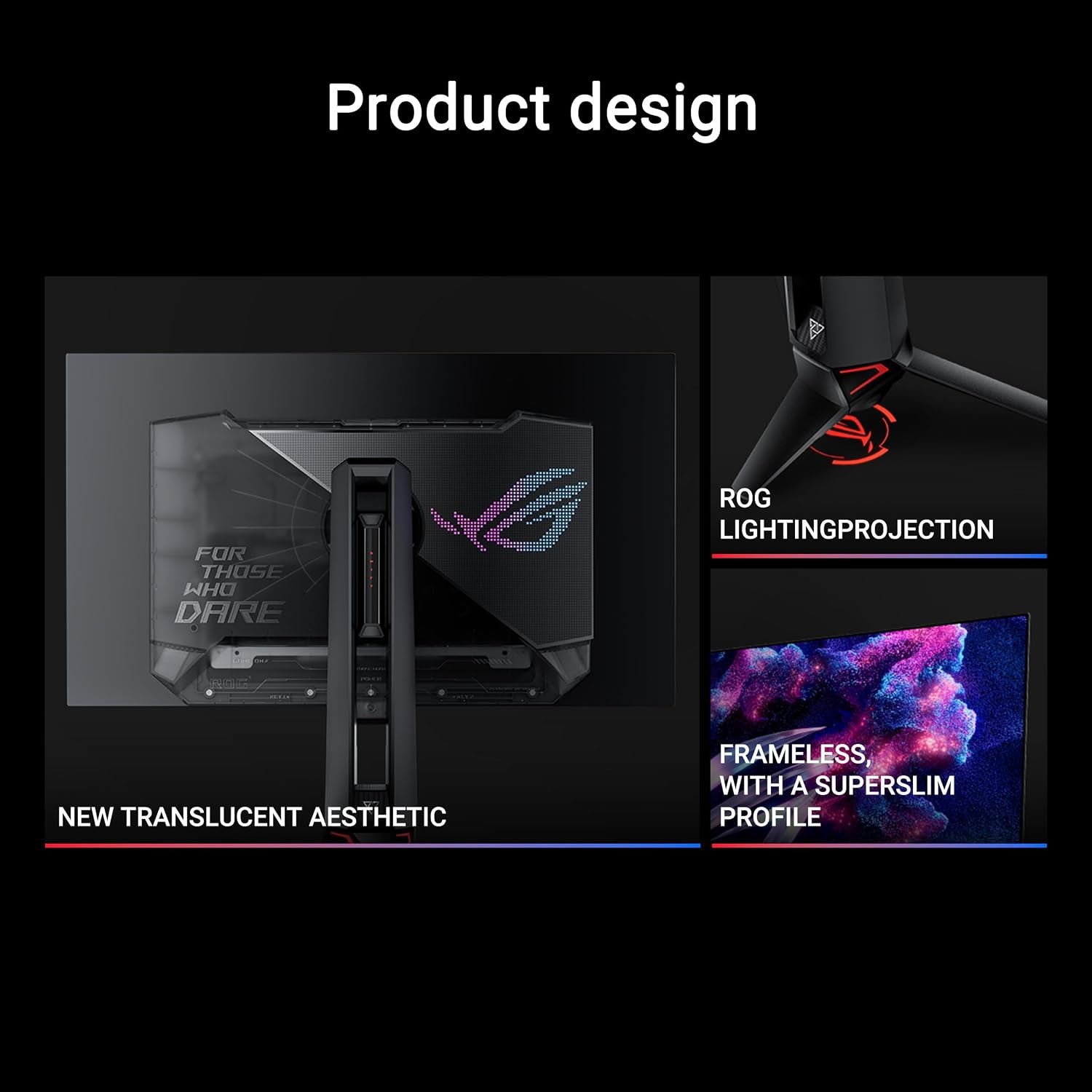ASUS ROG PG27AQDP 27 Inch 1440P 480Hz OLED Gaming Monitor | Custom Heatsink, 0.03Ms, G-SYNC Compatible, WOLED, Displayhdr 400, AI Assistant, True 10-Bit, 99% DCI-P3, for PS5 and Xbox